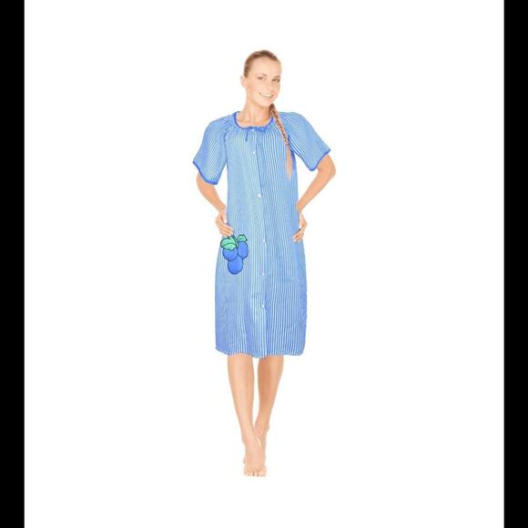 Womens Dusters For Women Snap Front Housecoat Lounger Duster House Dres - Picture 1 of 4